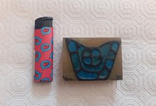 double boite d'allumette à décor d'émaux par Blin daté 1975