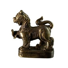 Pixiu - Amulette thaïe - figurine miniature Dragon Feng Shui Pi yao Lion # 8042