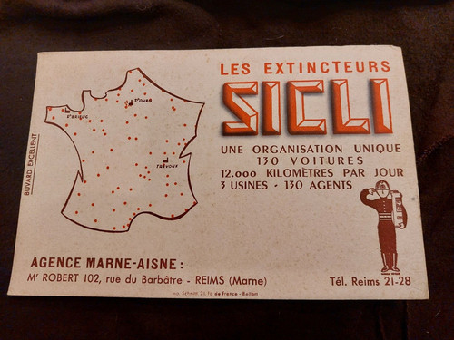 Buvard sicli extincteurs - sicli,