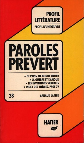 Paroles jacques prévert - paroles,