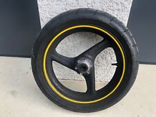 UNE JANTE ROUE AVANT AVEC PNEU 16 POUCES NOIR MOTO HONDA 600 HORNET 1998