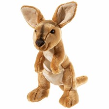 Heunec Animaux menacés Kangourou, doudou, peluche, animal en tissu, 15 cm, 28...