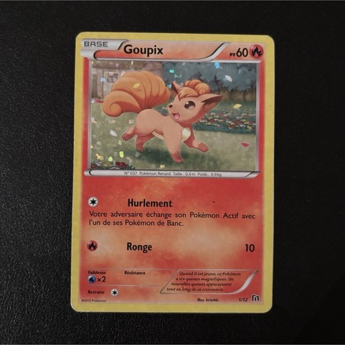 Pokémon jcc goupix holo - pokémon,