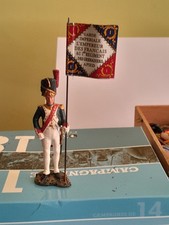 soldat de plomb porte drapeaux grenadier a pied 1 reg