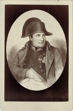 PHOTO Carte cabinet Ca  1870  Empereur NAPOLÉON 1er BONAPARTE d'après dessin