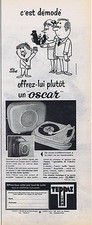 PUBLICITE ADVERTISING 064 1959 TEPPAZ électrophone "Oscar" Rik Cursat