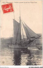 ACFP8-13-0722 - MARSEILLE - Voilier sortant le soir du vieux port