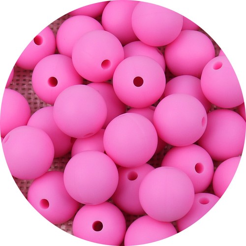 Perle silicone 9mm couleur - silicone,