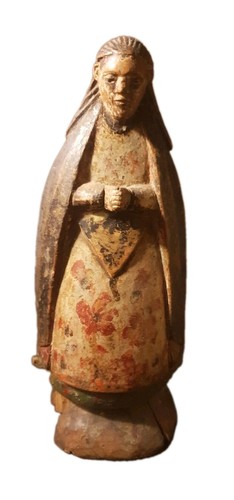 Statue religieuse polychrome