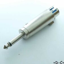 Adaptateur XLR 3 broches femelle vers Jack 6.35mm mono mâle