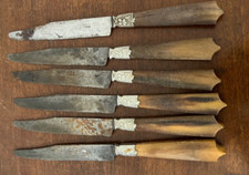 6  Anciens Couteaux de Table