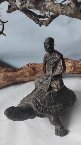 Boudhha tibet moine - en, bronze