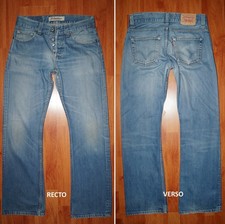 JEANS LEVIS 512 "Bootcut" W31 L34 (FR t41) bleu délavé 3605 used