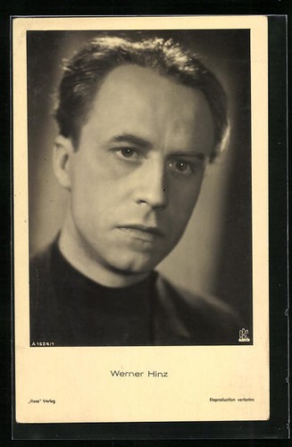 Acteur werner hinz avec - hinz, un