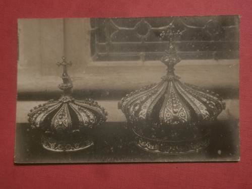 Cpa couronne la vierge - de,