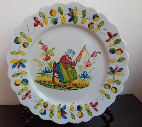 Malicorne assiette xixe 25 - malicorne,