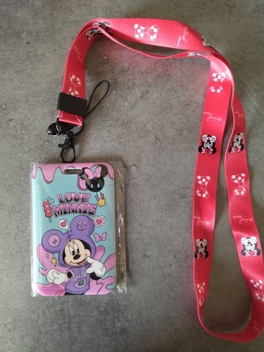 Porte carte badge minnie - porte, carte-badge