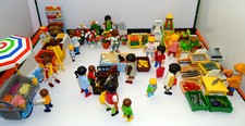 PLAYMOBIL RECONSTITUTION MARCHE RURAL DU DIMANCHE POISSONNIER FLEURISTE