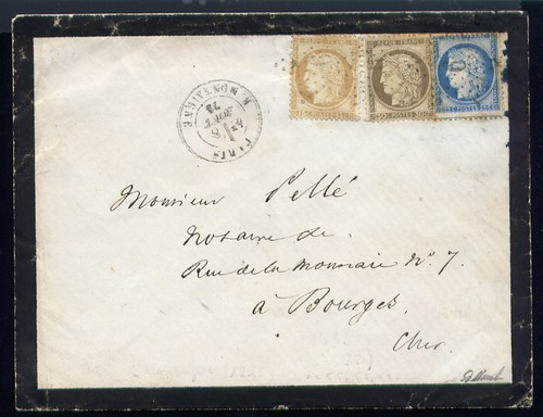 Rare lettre paris - de,