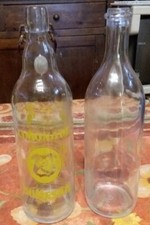 2 bouteilles vide limonade Dumesnil blanc 98cl