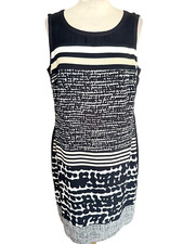 ROBE DOUBLEE IMPRIMEE BIANCA TAILLE 40 COM9