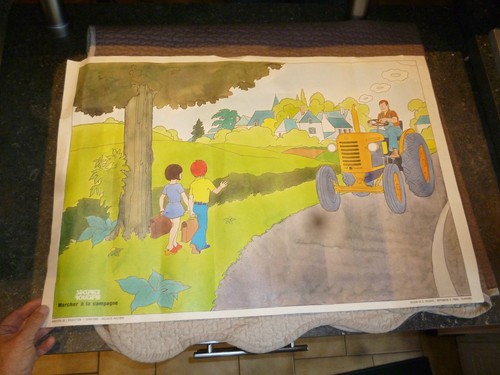 Ancienne affiche pédagogique - ancienne,