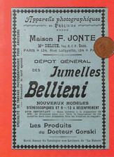 PARIS ( 10° ) JUMELLES BELLIENI " MAISON FONTE DELOYE " PETITE PUBLICITÉ 1901