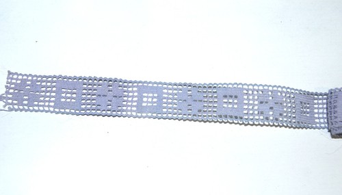 Dentelle coton mauve