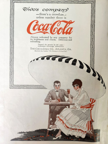 Umbrella couple coca cola - couple,