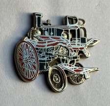 08 -  Pin's RARE POMPE INCENDIE A VAPEUR 1888 BALLARD FRANCE - SAPEURS POMPIERS