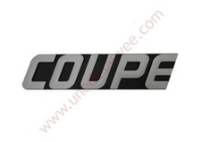 LOGO COUPE POUR RENAULT SUPER 5 GT TURBO MONOGRAMME GRIS