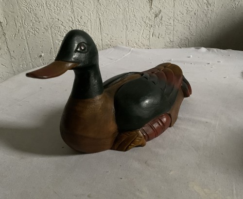 Canard bois sculpté - canard, en