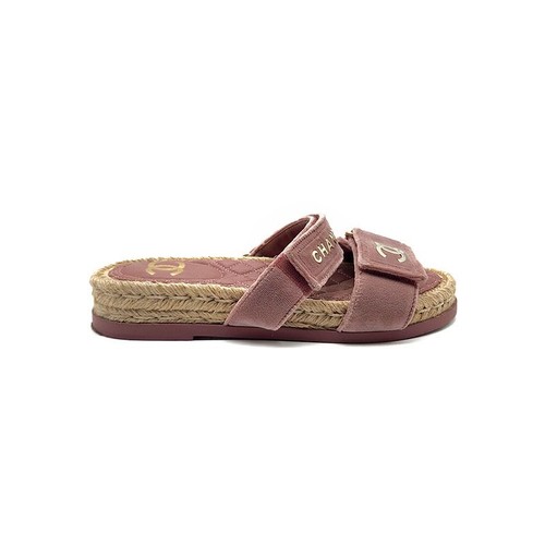 Chanel velvet espadrille - velvet,