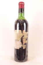 pauillac château lynch bages grand cru classé (étiquette abîmée) rouge 1967