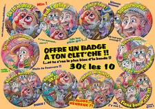 LOT DE 10 BADGES CARNAVAL DE DUNKERQUE - 75mm