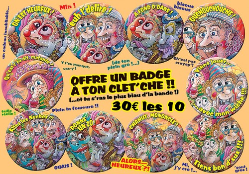 Lot badges carnaval de - lot, 10