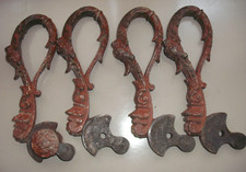 Anciennes poignées de crèmone en fonte XIXème