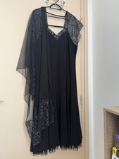 Magnifique robe noire - , châle