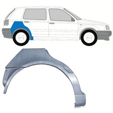 Panneau de réparation arc d'aile arrière pour Volkswagen Golf 3 1991-1998