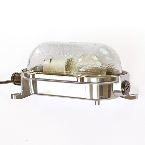 Ancienne lampe usine polie - ancienne, de