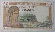 FRANCE A BILLET 50 FRANCS