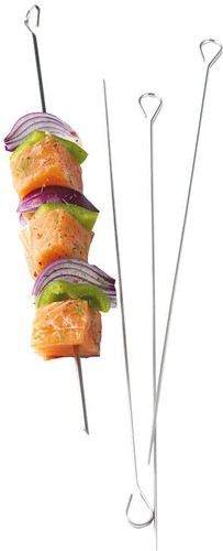 Brochettes inox lot de - 25,