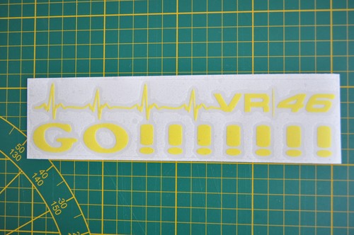 Stickers jaune fluo 46 - fluo,