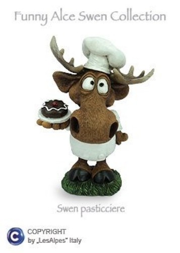 Figurine moose swen les alpes - figurine,