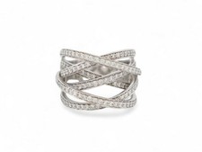 BAGUE 6 ANNEAUX ENTRELACES T53