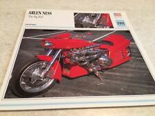 Carte moto ARLEN NESS the big red 1991 collection Atlas motorcycle USA