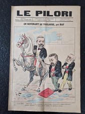 Journal Le Pilori n°373 du 11 juin 1893 revue satirique caricature Haf