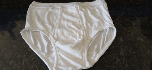 Slip kangourou blanc uni