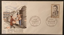 ENVELOPPE FDC 1er JOUR 1960 EDMOND DEBEAUMARCHÉ DE SPITZ & PHEULPIN DIJON 21