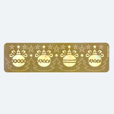 POCHOIR STENCIL METAL BOULES DE NOEL SPECIAL GAUFRAGE BRODERIE PERGAMANO